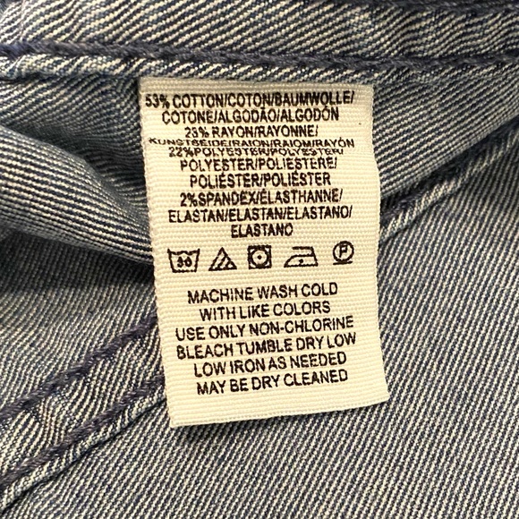 Free People Stretch Denim Mini Skirt size 4 - Picture 8 of 9